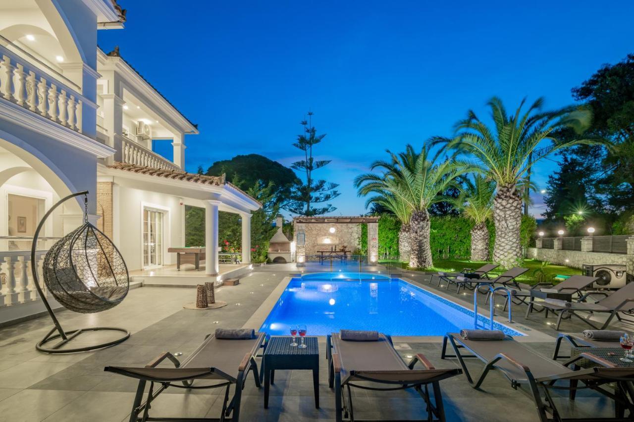 Luxury Villa Vanato & Pool Koukounariá Exterior foto